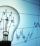 bulb with business background showing concept of success an idea